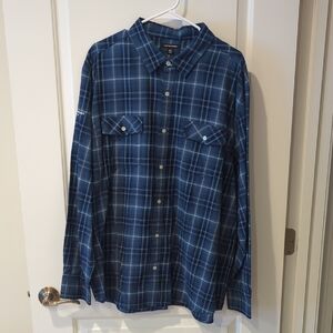 Port Authority Navy Checkered Men's Shirt